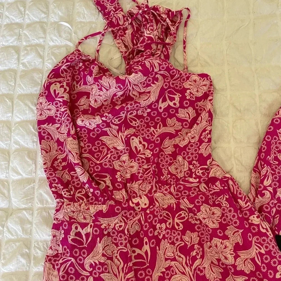 Lulus pink floral bold sensations romper - Picture 5 of 12